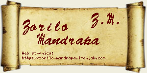 Zorilo Mandrapa vizit kartica
